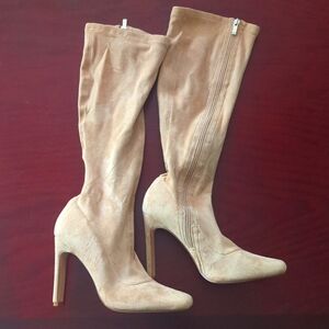 COPY - Beige knee high boots size 8.5